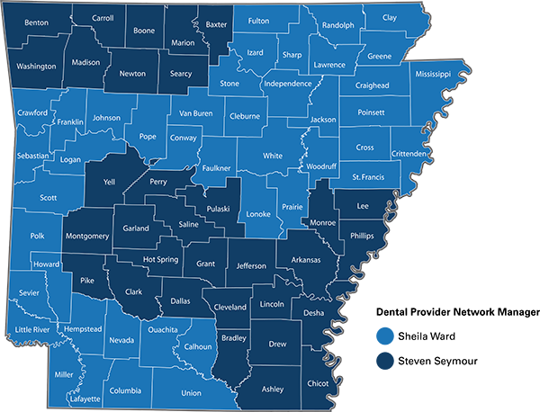 Dental Provider Network Manager Map